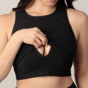 NWT Kindred Bravely Sublime Bamboo Nursing & Maternity Longline Bra, 1X Busty